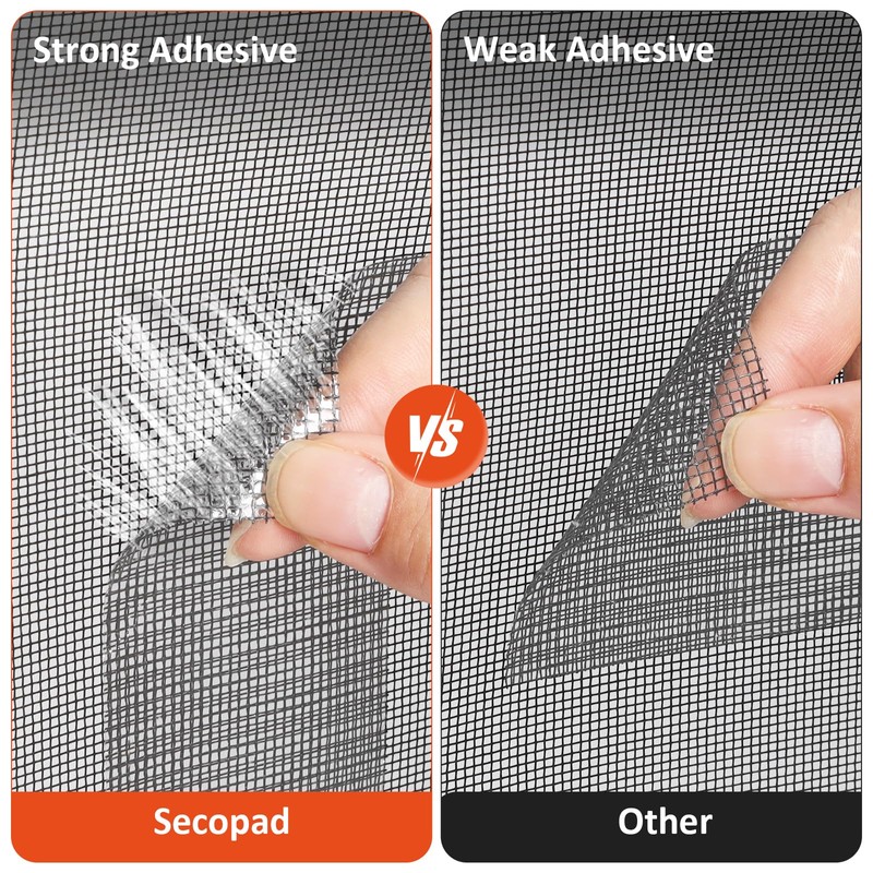 Secopad Grey Screen Repair Tape, 2" X 180" (15FT) Window