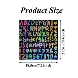 6 Bögen Vinyl-Buchstaben-Aufkleber, wasserdicht, personalisierbar, selbstklebend, individueller Name, Alphabet-Aufkleber, bunte Glitzer-Buchstaben für Wasserflaschen, Tassen, Notizbücher