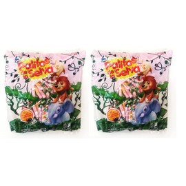 PALITOS de la SELVA Caramelos Masticables Sabor Frutilla y Vanilla 600 gr. 2 PACK