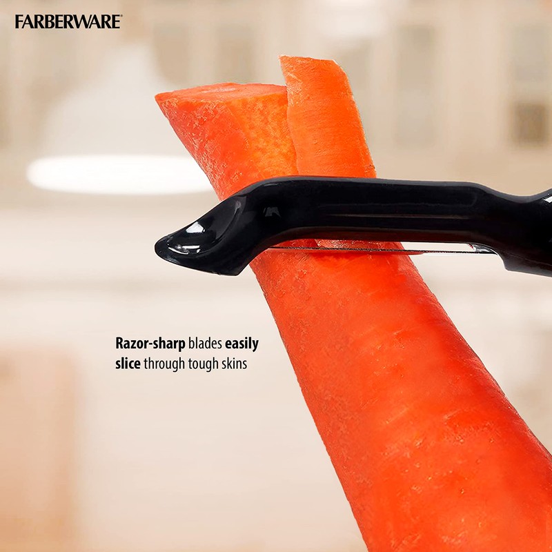 Farberware Professional Euro Peeler and Y-Peeler Set, 8-Inch and 5-Inch,