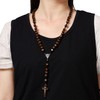 JJDreams Wooden Rosary Necklaces Catholic Rosary Necklaces Prayer Necklace with