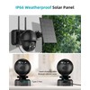 ZUMIMALL 3W Solar Panel for Outdoor Camera Wireless Camera,X2/X1/F5, IP66