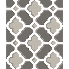 A-Street Prints 2744-24122 Lido Grey Quatrefoil Wallpaper Lido Quatrefoil Wallpaper