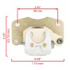 Caltric Rear Brake Disc Rotor W/ Caliper For Can-Am Outlander