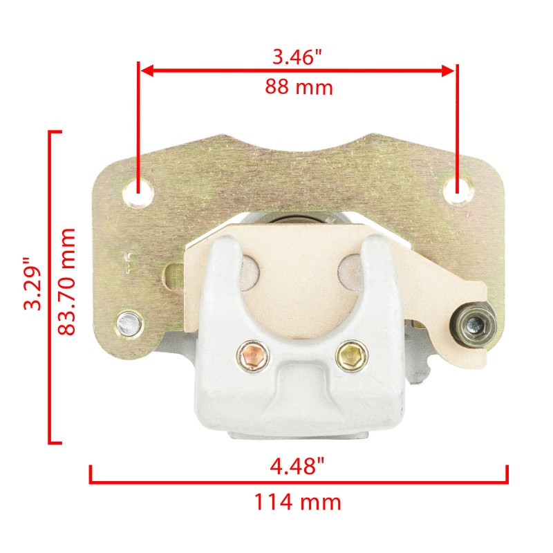 Caltric Rear Brake Disc Rotor W/ Caliper For Can-Am Outlander