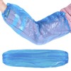 KIBERTIC Pack of 100 Disposable Waterproof Arm Warmers, Blue, Plaster