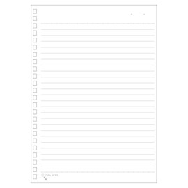 リヒトラブ ツイストノート 専用リーフ B6 21穴 B罫 10個セット