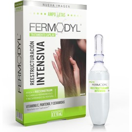 FERMODYL - Reestructuracion intensiva. Con vitamina E, pantenol y ceramidas. Tratamiento capilar de 6 ampolletas de 10ml