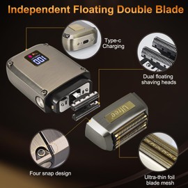 Ufree Ufree Beard Trimmer, Hair Clippers Mens Shaver Electric Razor, Hair Trimmer for Men Cordless Barber Clippers and Trimmers Set, Hair Cutting Kit for Men Grooming Gifts