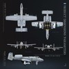 HANGHANG 1/100 A-10 Thunderbolt II Warthog Attack Plane（Painted Version） Metal