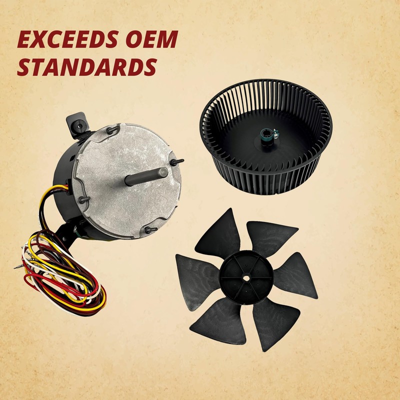 Pellethead 1/5 Hp Fan Motor Kit Compatible with Dometic 3108706.916