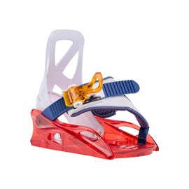 Burton Kids' Grom Disc Snowboard Bindings, Red/Multi, M