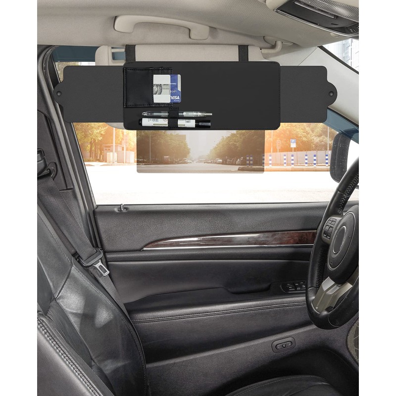 JoyTutus Polarized Sunshade Extender for Car with Polycarbonate Lens, Adjustable
