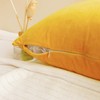 CXTAI 2x Yellow Velvet Cushion Covers Decorative Square Autumn Throw