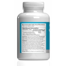 Glucosamine Sulphate 2KCL 1000mg | One-A-Day Potent Formula | Supports Active Living | 360 Fast Release Tablets = 12 Months’ Supply | Marine Sourced | Made in The UK in Accordance with GMP Standards