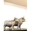 Reflections By Leonardo Highland Cow, 12 cm, Silver
