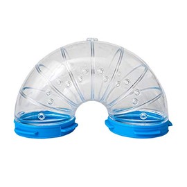 Ferplast Hamster Cage Play Tube | U-Turn Tunnel, 5.98L x 3.22HW with a 2.4 Diameter - Inches, Clear (84806099US1)