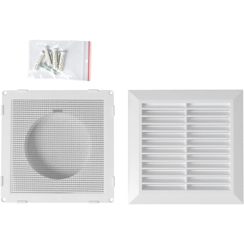 ECOPRO VENT White 4" Inch Ventilation Grille - Inside/Outside use