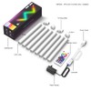 LPMYLMC Smart LED Wall Lights 8Pcs, RGB-IC Glide Wall Lights