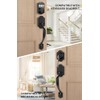 Goldenwarm Black Front Door Handle, Door Handle Exterior, Single Cylinder