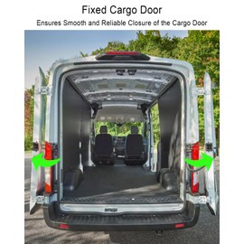 EMIHO Rear Cargo Door Bumper Magnet Cover Trim Fit for Ford Transit 150 250 350 2015-2019 Replace BK3Z-16758-C, Rear Cargo Door Bump Stop Cover 2 Pack