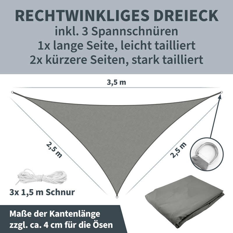 TTL Garden 2.5 x 2.5 x 3.5 m Triangular Awning