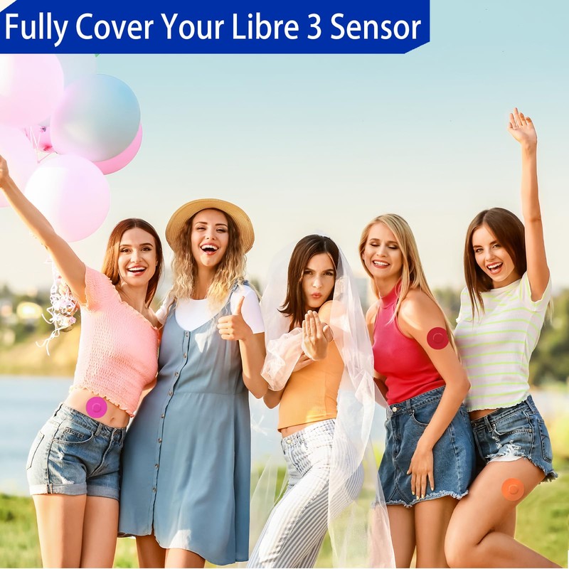HONYOU 30Pack Libre 3 Sensor Covers Waterproof Adhesive Patches for