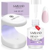 Saviland Single Color Gel 15ml White with USB Nail Dryer