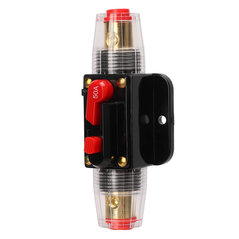 12‑24V Inline Circuit Breaker with Manual Reset Fuse Holder Battery