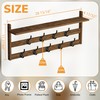 AMBIRD Wall Hooks with Shelf 28.9inch Entryway Wall Hanging Shelf,