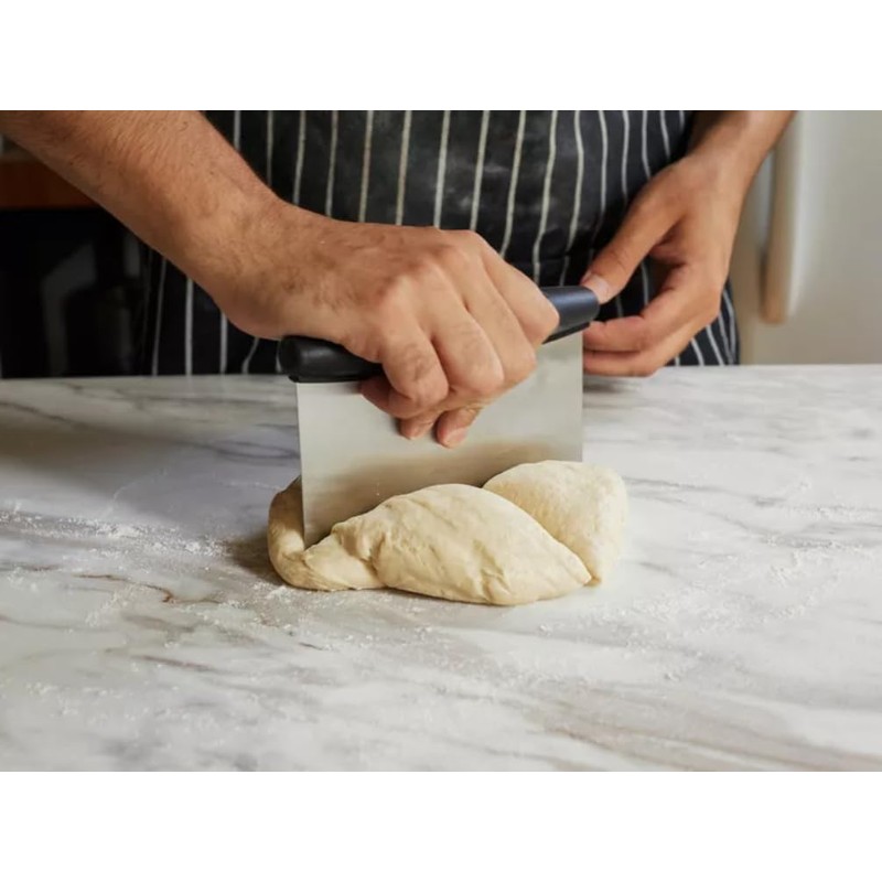 Bench Scraper for Baking, Dough Scraper for Cutting, Dicing, Chopping