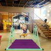 Peakpath Foldable Gymnastics Kip Bar with Mat and Ring Set,3'