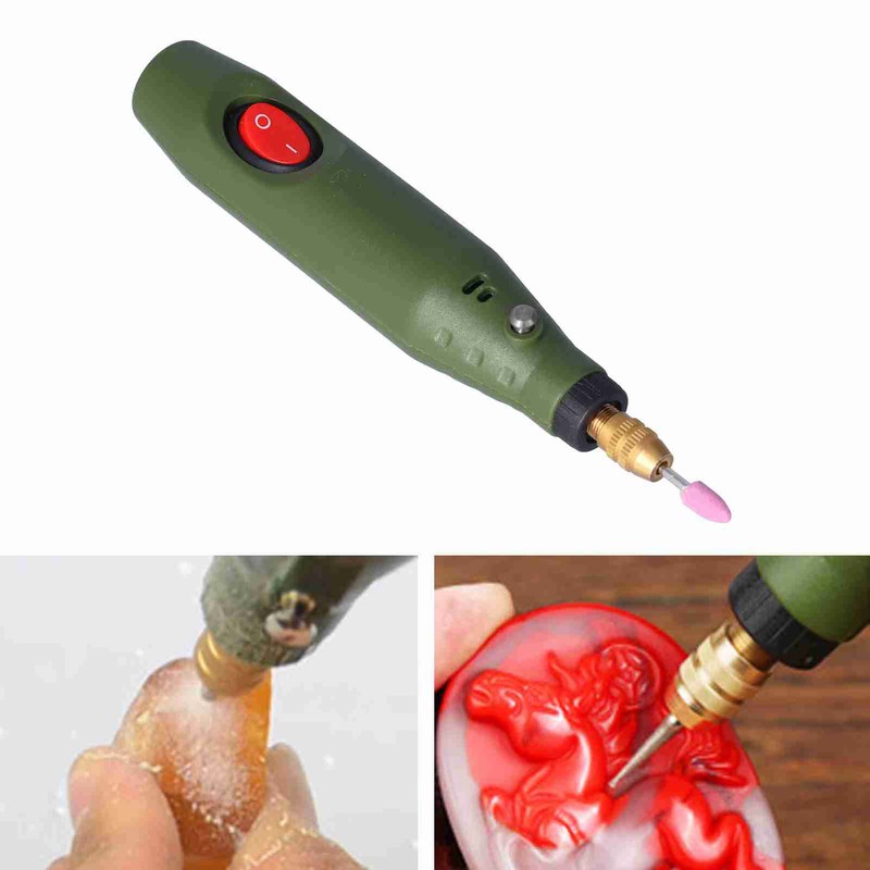 18Pcs Mini Electric Drill Grinder Engraving Pen Kit Rotary Tool
