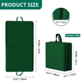 OFiSEXPT Kneeling Pad, Soft Foam Cushion for Knee Support, Water Resistant, Gardening, Baby Bath, Workout Supplies, Lightweight(Green)