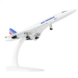 QIYUMOKE 1/300 Scale Concorde for Singapore Diecast Metal Airplane Model Kit with Stand Concorde Model Plane for Adult Creative Desktop Decorations or Aircraft Gifts (7.9-Inch L)