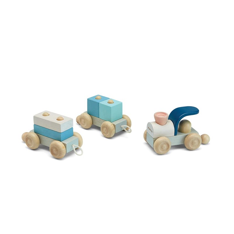PlanToys Stacking Train Trio - Orchard Collection (5738)