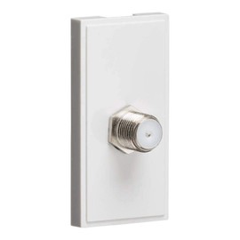 SAT TV Outlet Module 25 x 50mm - White