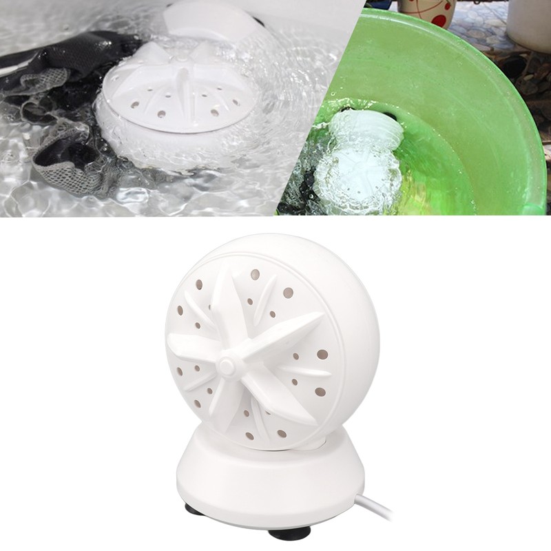 Mini Home Washer Dual Turbine Ultrasonic Deep Cleaning Portable Washing