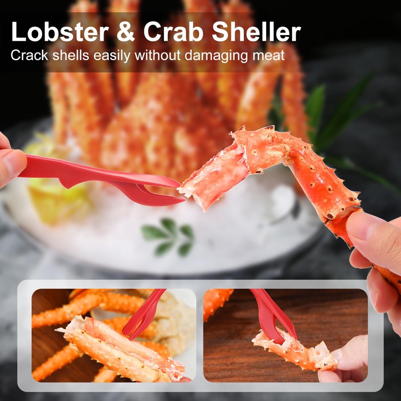 Veluft 20 Pcs Crab Crackers and Tools, Crab Crackers, Lobster