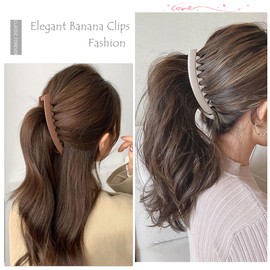 6 Pieces Large Banana Hair Clips for Women Ponytail Holder Banana Clips for Thick Hair