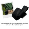 Della Stella Compound Bow Belt Holder Bag for Resting, Standing,