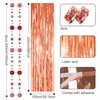 Glitter Rosegold Tinsel Curtain Hanging Decorations Set 3.2x8.3ft, Door Tinsel