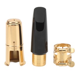 Alto Sax Mouthpiece Kit with Cap Ligature Metal Brass Saxophone Accessories for Professionals Beginners