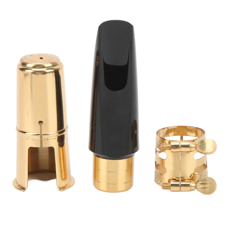 Alto Sax Mouthpiece Kit with Cap Ligature Metal Brass Saxophone