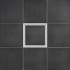 SereneDrains 304 Stainless Steel Tile in Matte White Square Shower