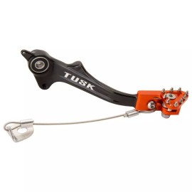 Tusk Aluminum Brake Pedal Orange Tip Fits KTM 690 HUSQVARNA 701 GAS GAS 700