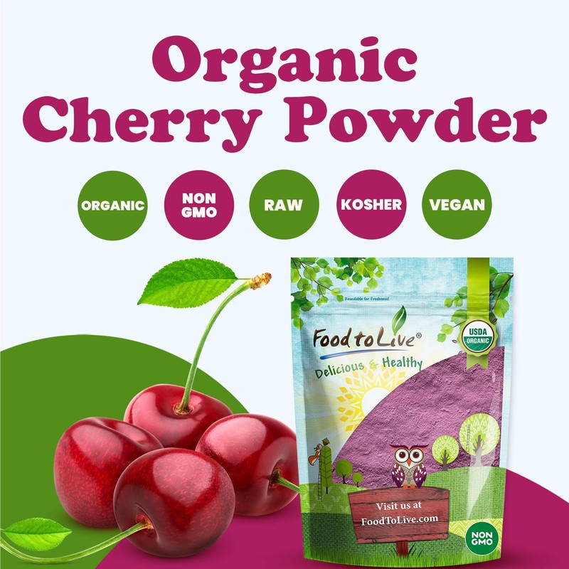 Food to Live Organic Cherry Juice Powder, 4 Ounces –