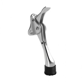 Semi-Automatic Foot-Operated Door Stopper for Front Doors 5 Colors Dark Silver