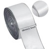 David accessories Satin Ribbon with Silver Edges 1.5 Inch Wide