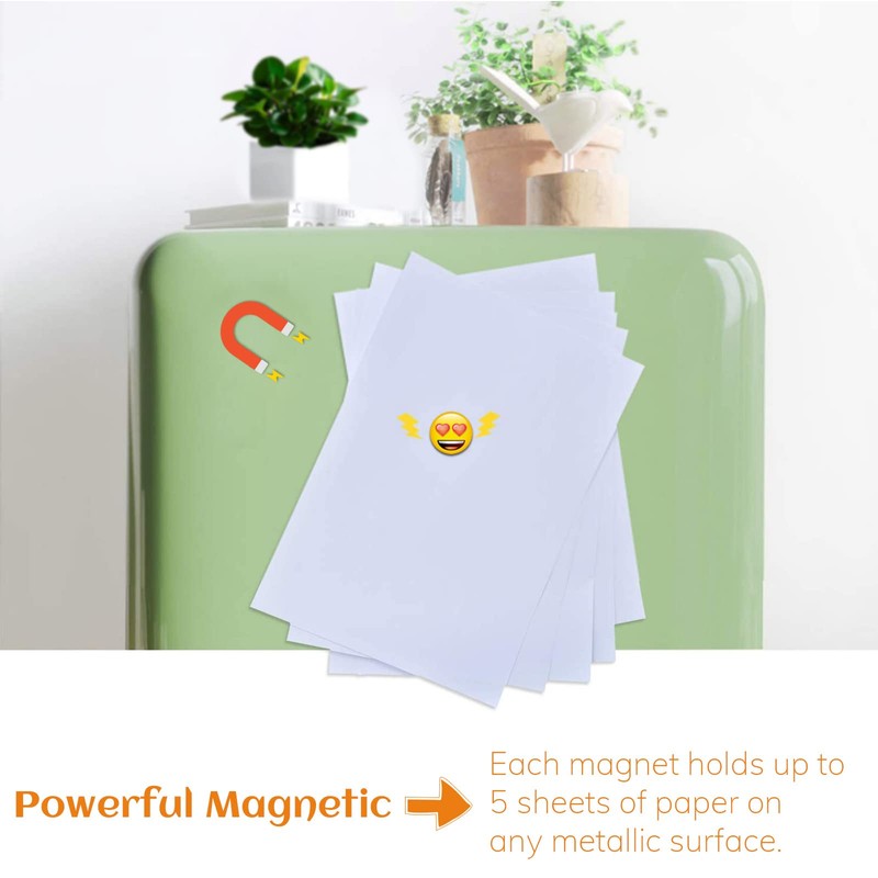MORCART Pack of 28 Magnets, Emoji Fridge Magnets, Funny Smiley